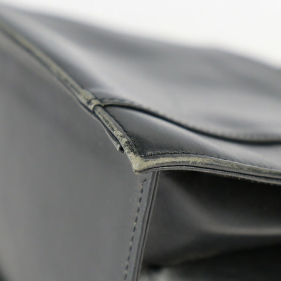 GIVENCHY handbag leather black gold hardware circle logo vintage - Picture 5 of 10